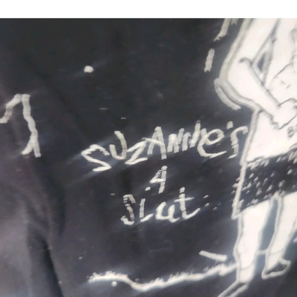 American Apparel RARE Bevis And Butthead Graphic T Shirt Black White Size M - Picture 4 of 5
